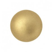 Les perles par Puca® Cabochon 18mm Light gold mat 00030/01710